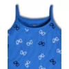 Woody Meisjes Hemdje - oogjes blauw all-over print