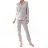 Schiesser Dames Pyjama - Silver Grey Melange