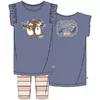 Woody Cavia Dames Pyjama - Blauw