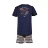 Woody Panter Jongens Pyjama - donkerblauw