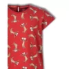 Woody Stokstaartje Meisjes Pyjama - Stokstaartje burgundyrood all-over print