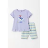 Woody Walvis Meisjes Pyjama - baby lavender