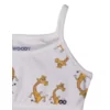 Woody Meisjes Topje - gebroken wit giraf