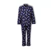 Woody Dodo Jongens Pyjama - donkerblauw dodo all-over print