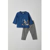 Woody Wasbeer Jongens Pyjama - dark blue