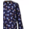 Woody Dodo Meisjes Pyjama - donkerblauw dodo all-over print