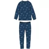 Woody Kat Jongens Pyjama - blue with cat