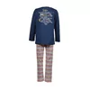 Woody Kat Jongens Pyjama - petrol blue