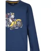 Woody Kat Jongens Pyjama - petrol blue