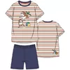 Woody Cavia Jongens Pyjama - multicolor gestreept