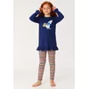 Woody Schaap Meisjes Pyjama - beacon blue
