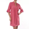 Pink Label Beach Solid Tuniek - coral