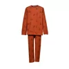 Woody Berggeit Jongens Pyjama - rust with goat