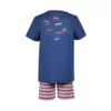 Woody Teckel Jongens Pyjama - Marineblauw