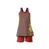 Woody Bij Meisjes Pyjama - geel/rood/blauw gestreept