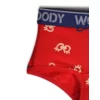 Woody Meisjes Short - oogjes rood all-over print