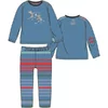 Woody Ezel Jongens Pyjama - ash blue