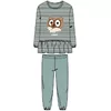 Woody Uil Dames Pyjama - v stripe owl striped