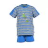 Woody Kikker Jongens Pyjama - blauw-geel gestreept