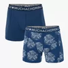 Muchachomalo Men Fish Dots Shorts 2P - Print/Blue