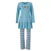 Woody Uil Meisjes Pyjama - grey blue
