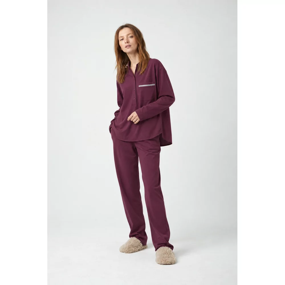 Pluto Jaeda Dames Pyjama - Intense Wine