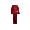 Woody Flamingo Meisjes Pyjama - garnet red