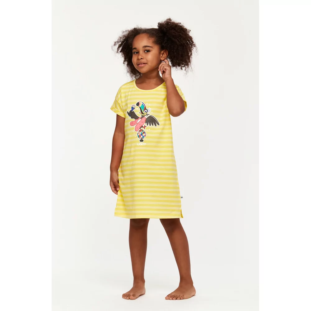 Woody Toekan Meisjes Nachtkleed - Z stripe girls Woody tucan striped