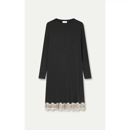 Pluto Fantana Dames Nachtkleed - Black/Beige