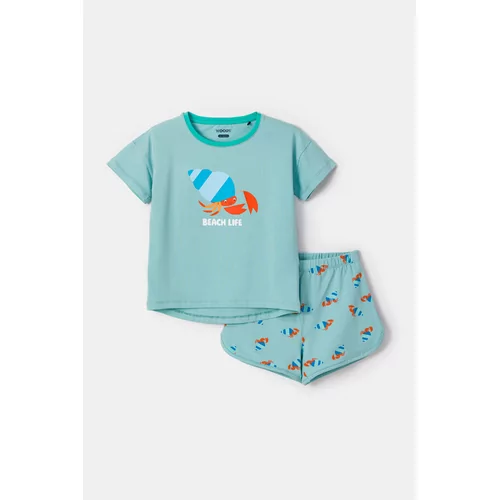 Woody Heremietkreeft Dames Pyjama - licht turquoise