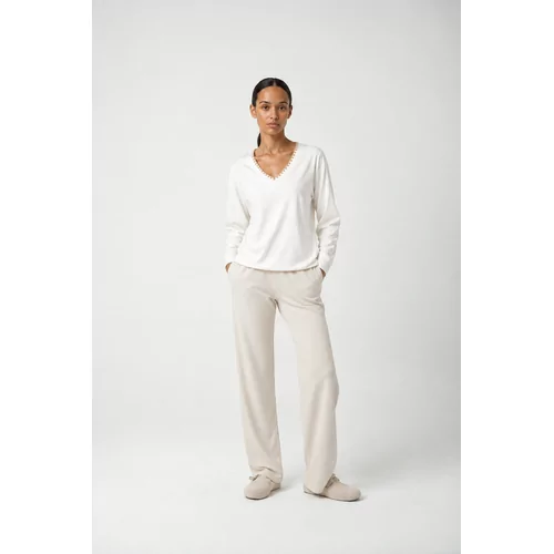 Pluto Qalea Dames Pyjama - Ivory/Beige