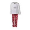 Woody Yeti Meisjes Pyjama - gebroken wit