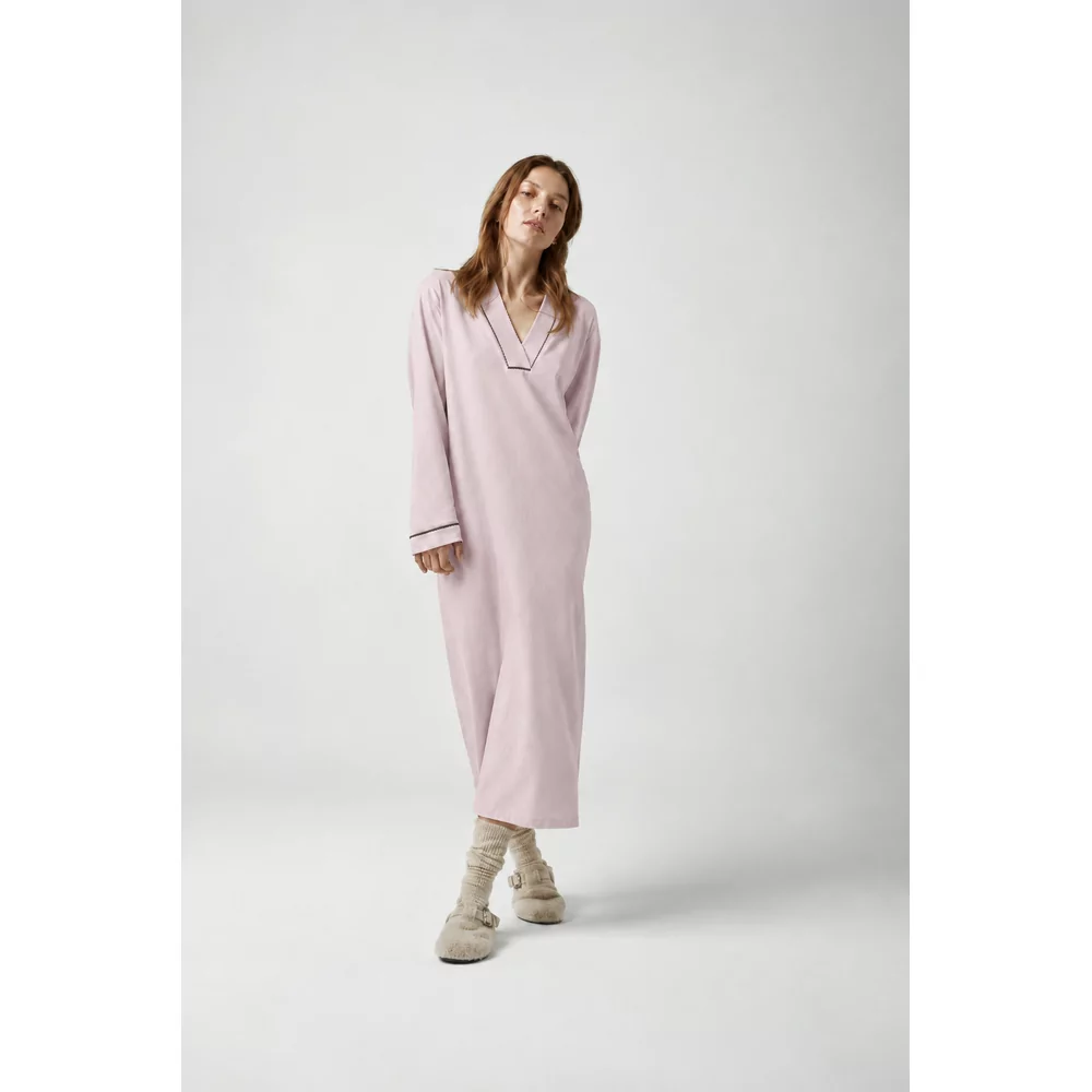 Pluto Jamina Dames Nachtkleed - dusty pink