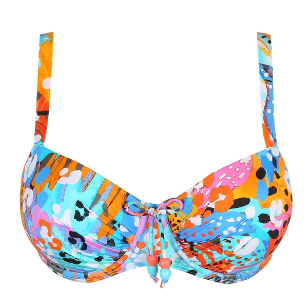 Haut De Bikini Prima Donna Caribe - Bonnet 90E (FR), Armatures, Multicolore, Neuf Avec étiquettes