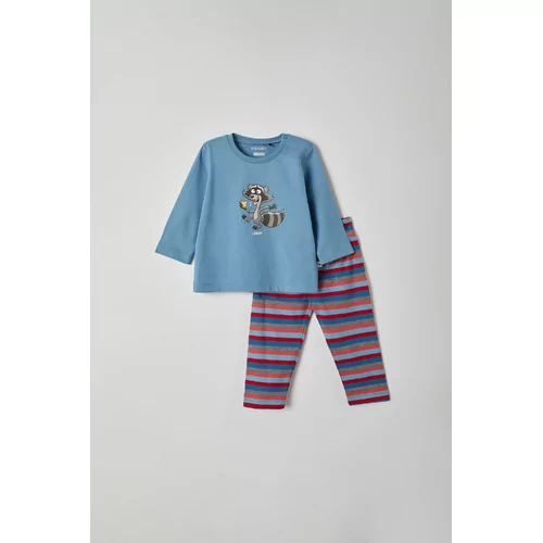 Woody Wasbeer Unisex Pyjama - blue shadow