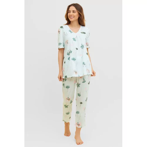 Féraud Dames Pyjama - pastell flowers