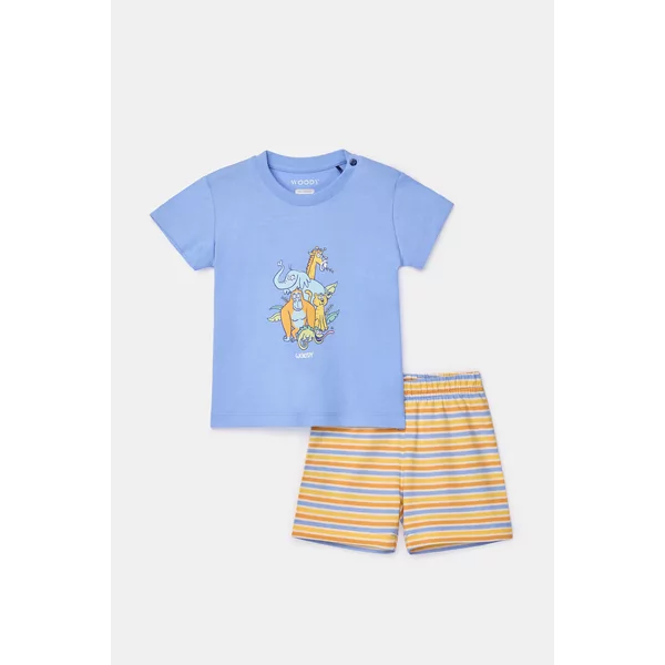 Woody Olifant Jongens Pyjama - Blauw