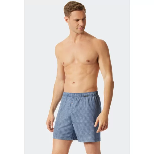 Schiesser Heren Boxershort - Blauw