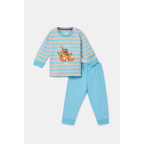 Woody Beer Jongens Pyjama - Blauwe Streep
