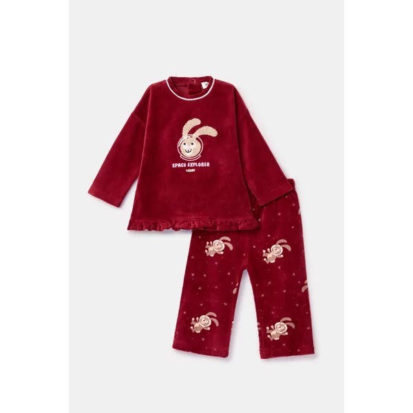 Woody Konijn Meisjes Pyjama - Bordeaux
