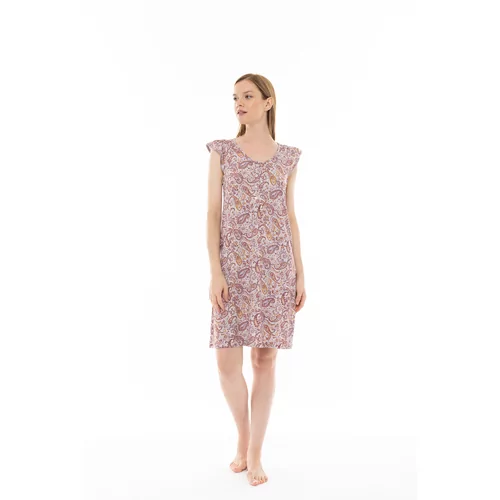 Pink Label Violete Paisley Nachtkleed - Type