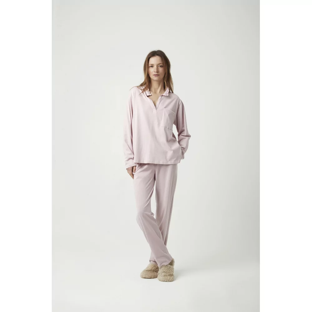 Pluto Candra Dames Pyjama - dusty pink