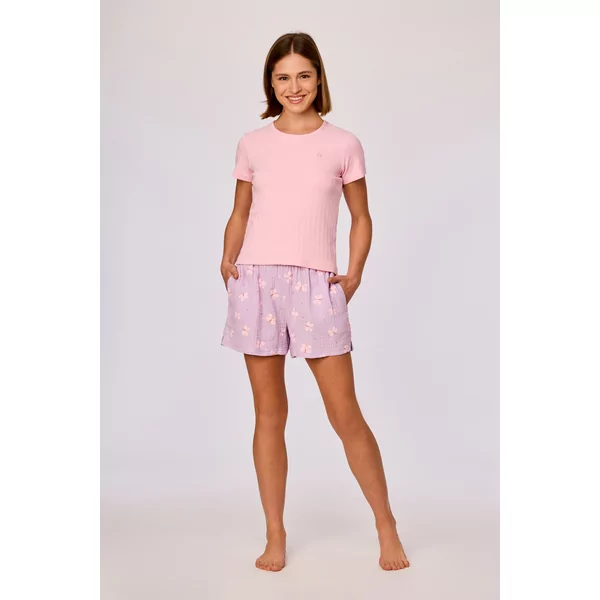 Woody Dames Pyjama - lichtroze