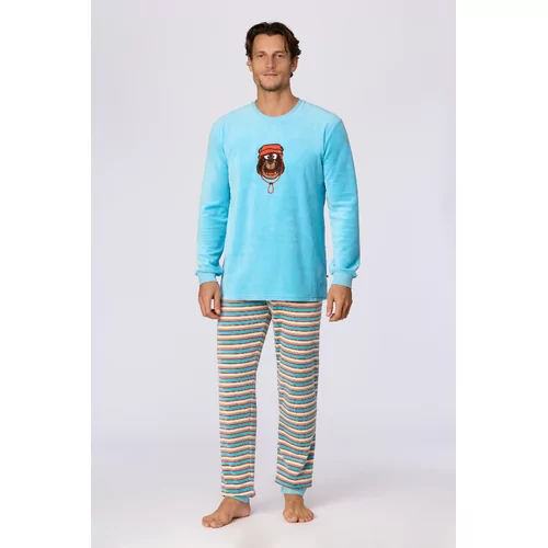 Woody Heren Pyjama - Blauw