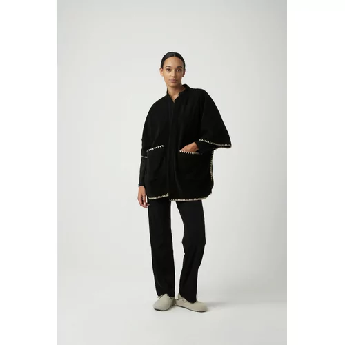 Pluto Quenza Dames Poncho - Black/Beige