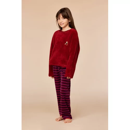 Woody Pony Meisjes Homewear - donkerrood