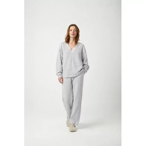 Pluto Penilla Dames Homewear - GREY CHINE/IVORY