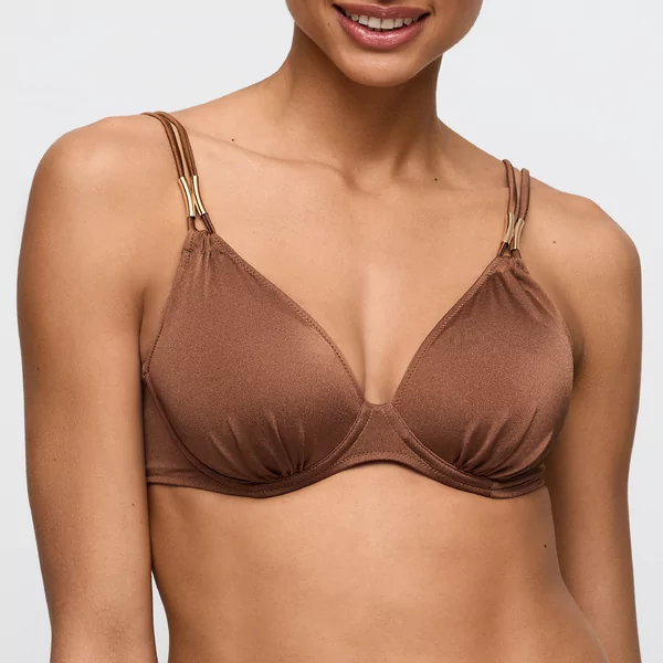 Marie Jo Swim Hello Sunset Bikini Top - Sepia