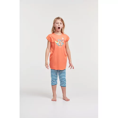 Woody Zeemeeuw Meisjes Pyjama - koraalroze