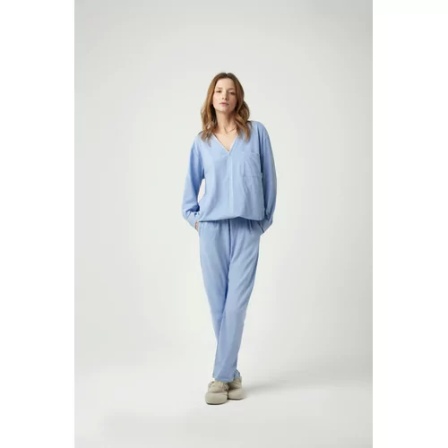 Pluto Lais Dames Pyjama - Blue Chine